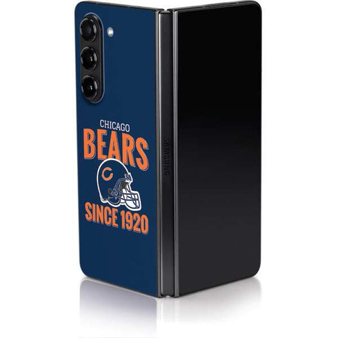 NFL Chicago Bears Helmet Galaxy Z Fold5 5G Skin